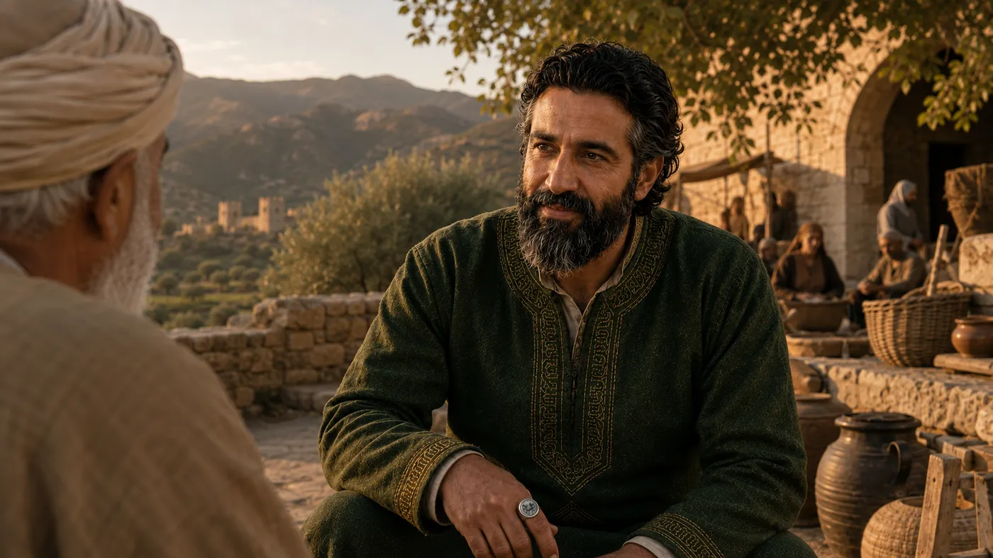 Abdur-Rahman seated in counsel on the Sierra Morena frontier